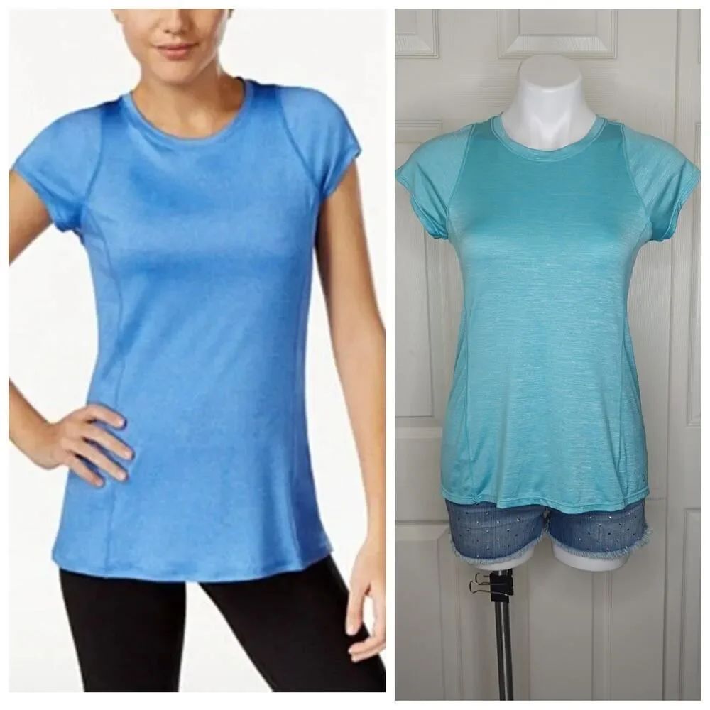 Calvin Klein Performance Dry pleated back active tee sz XS